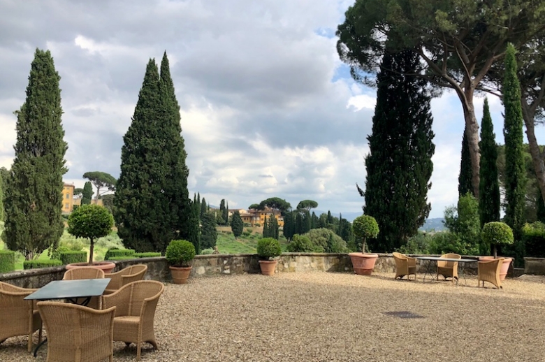 The grounds of La Pietra in Florence, Italy